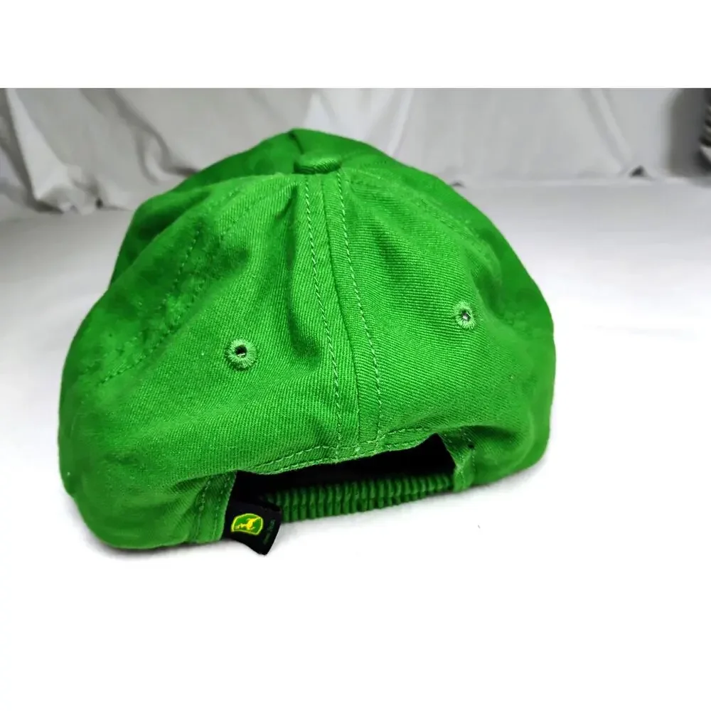 John Deere Daddy's Little Helper Toddler Ball Cap Tractor Green Elastic Hat
